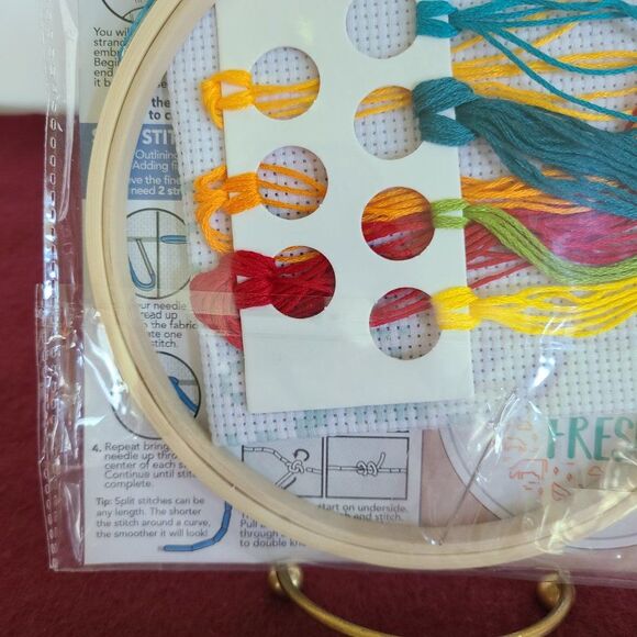 Art Skills Crafter's Closet "Farm Fresh" Rustic Farm Style Embroidery Kit NWT - Picture 11 of 16